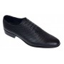 Pantofi barbati eleganti din piele naturala de culoare negru lac - GKR200LN